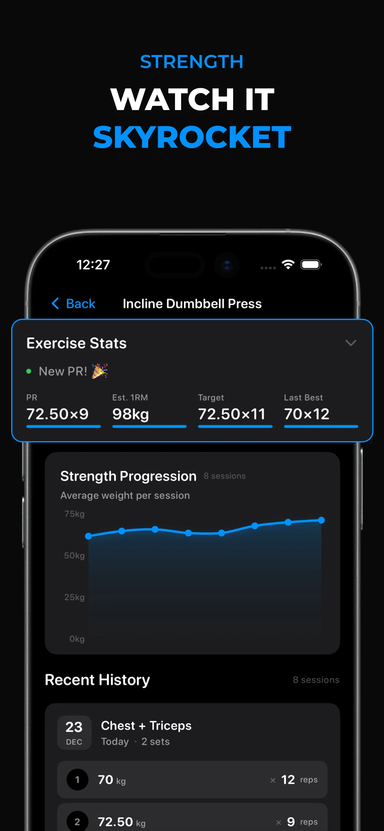 PROGRESS · Repify feature preview